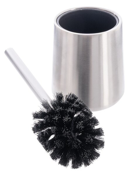 Scopino WC color argento opaco in acciaio inox – Orion