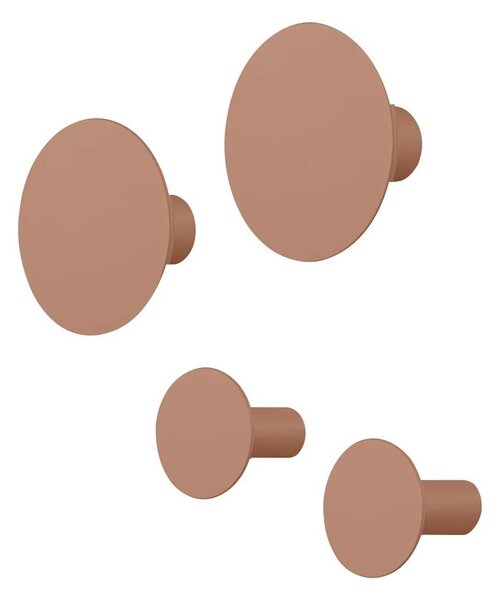 Set di ganci da parete marroni 4 pz Ponto – Blomus