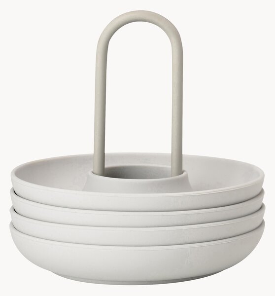 Portauova con supporto Singles, set da 4