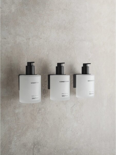 Dispenser per sapone da parete bianchi in vetro 3 pz 350 ml Kirei – Blomus