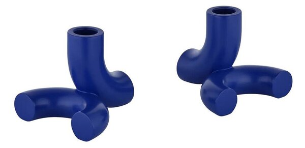 Portacandele in set in poliresina 2 pz Doodle – Blomus