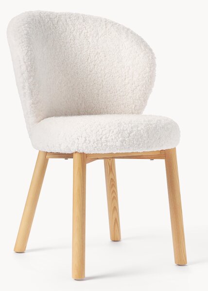 Sedia imbottita in teddy Serena