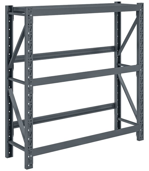 HOMCOM Scaffale per 6 Casse di Bevande Autoportante a 3 Livelli con Ripiani Regolabili, 110x30x110cm, Grigio
