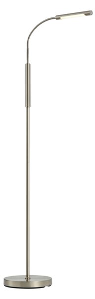 Lampada da terra moderna in acciaio con LED dimmerabile a 3 livelli ricaricabile - Statler