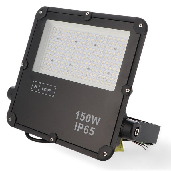 Faro proiettore Led Slim 150W Nero da esterno IP65 Bianco freddo 5000K M LEDME