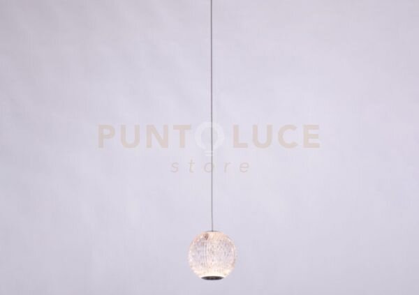 Diamante, solo testa, acrilico trasparente, telaio cromo led 4,2w