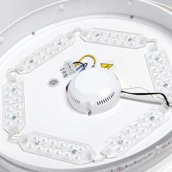 Plafoniera Led Smart 24W CCT + 3W RGB WiFi luce regolabile e dimmerabile Aigostar