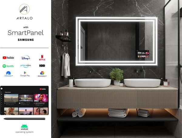 Specchio con LED illuminazione M3 premium
