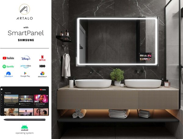 Specchio con LED illuminazione M6 premium