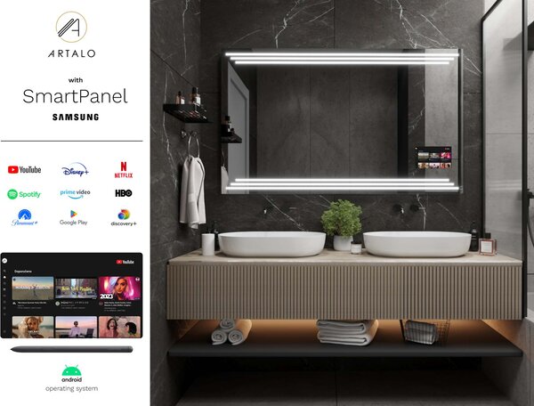 Specchio con LED illuminazione M17 premium