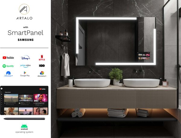 Specchio con LED illuminazione M23 premium