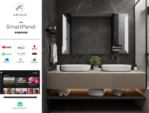 Specchio con LED illuminazione M18 premium