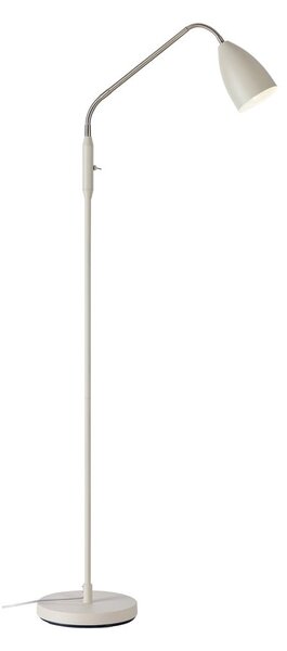 Lampada da terra LED beige con paralume in metallo e intensità regolabile (altezza totale 140 cm) Patro – Markslöjd