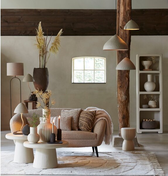 Tavolino rotondo beige ø 60 cm Kulona - Light & Living