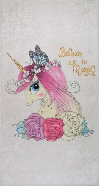 Tappeto per bambini avorio lavabile 100x160 cm Cute Unicorn – Vitaus