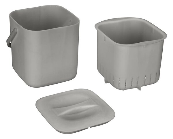 Bidone per l'umido grigio chiaro 3 l Conny – Wenko