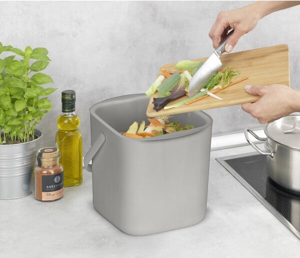 Bidone per l'umido grigio chiaro 3 l Conny – Wenko