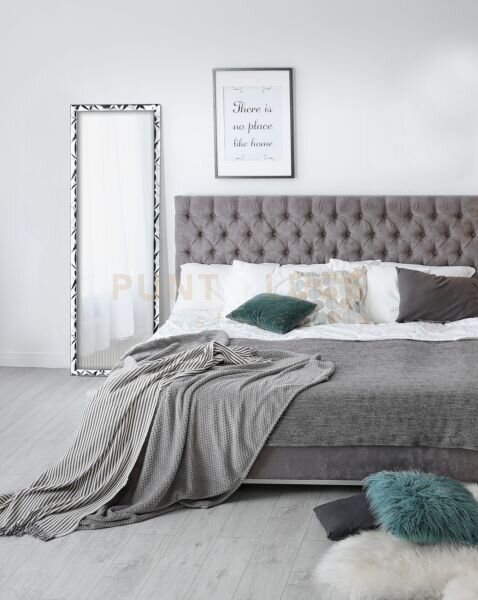 Hanni specchio da parete con cornice sfaccettata con ganci x instal