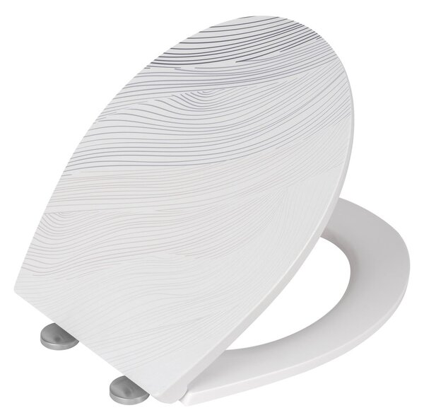 Sedile WC con chiusura Easy-Close (automatica) 38 x 44,5 cm Menin – Wenko