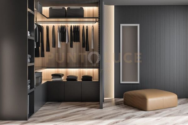 Juliette specchio da parete cornice alluminio argento installabile 