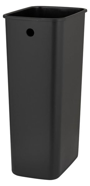 Cestino per la spazzatura nero opaco in acciaio con pedale 20 l Design – Wenko