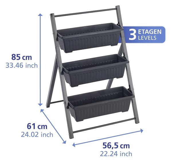 Supporto per fiori in metallo (altezza totale 85 cm) Vertical – Maximex