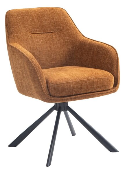 Set di sedie da pranzo arancione in imbottito 2 pz Avola – Unique Furniture