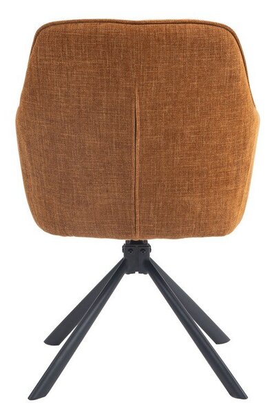 Set di sedie da pranzo arancione in imbottito 2 pz Avola – Unique Furniture