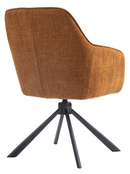 Set di sedie da pranzo arancione in imbottito 2 pz Avola – Unique Furniture