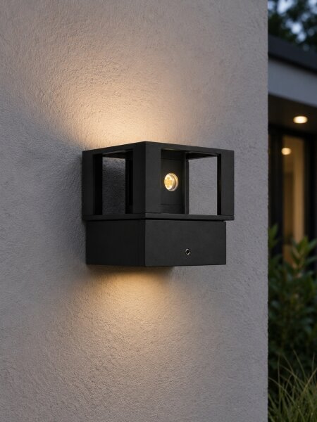 Applique da esterno LED/12W/230V IP54 nera