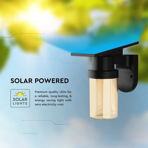 Lampada da parete LED Sol LED/3,7V 2700/3200/5000K IP54 1800 mAh nero/fumé beige + telecomando