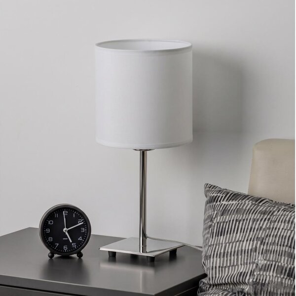 Brilagi - Lampada da tavolo LED NUBILA 1xE27/60W/230V bianca