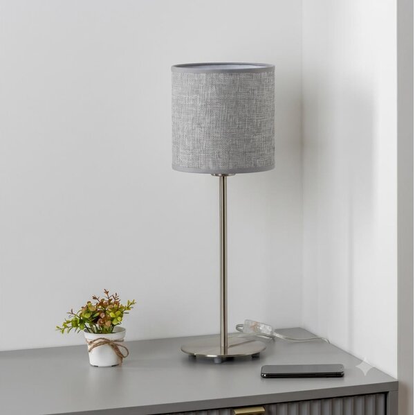 Brilagi - Lampada da tavolo LED NUBILA 1xE27/60W/230V grigia
