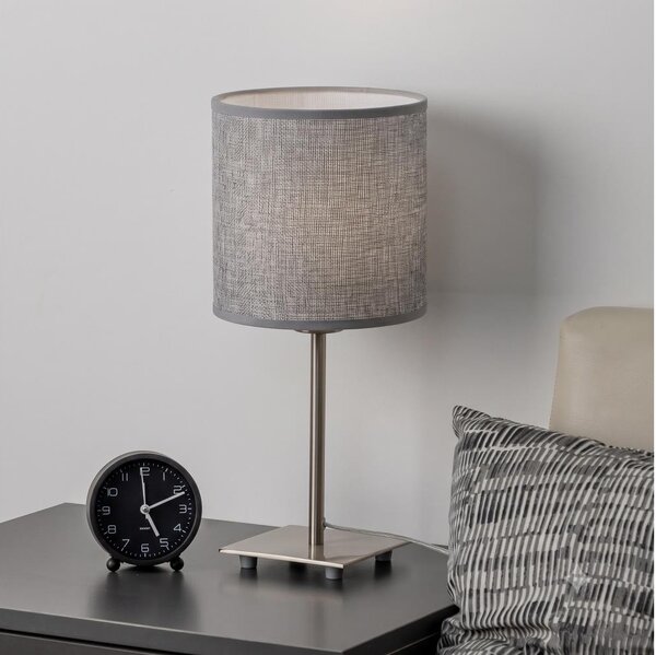 Brilagi - Lampada da tavolo LED NUBILA 1xE27/60W/230V grigia