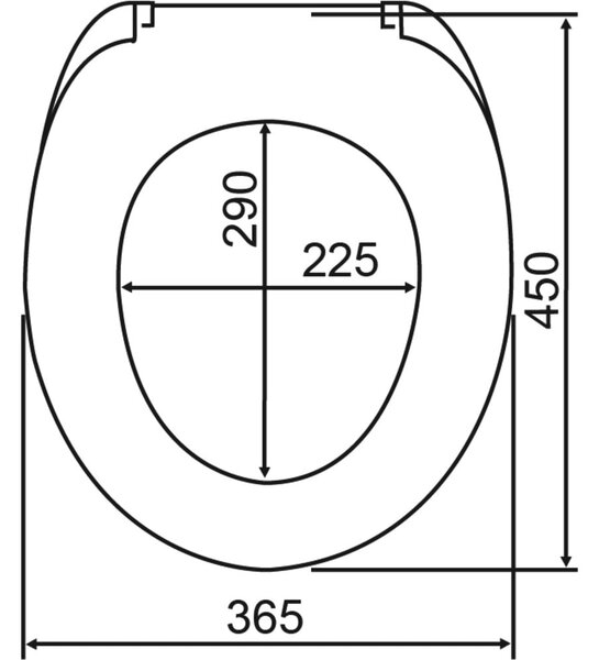 Sedile WC con chiusura Easy-Close (automatica) 36,5 x 45 cm Baltic – Wenko