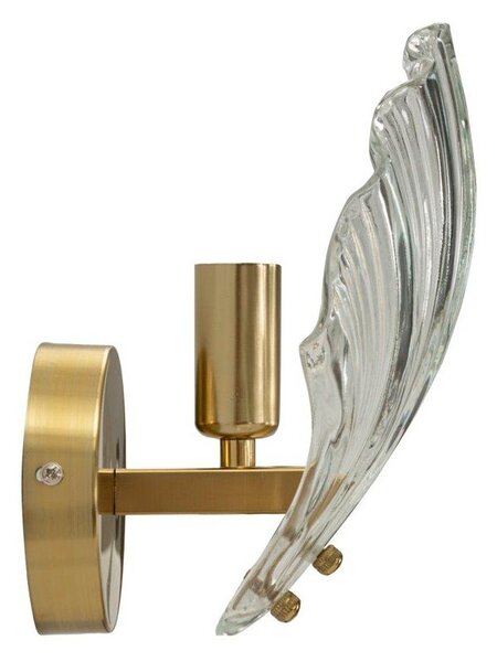 Lampada da parete dorata in vetro Da Muro Shell – Mauro Ferretti