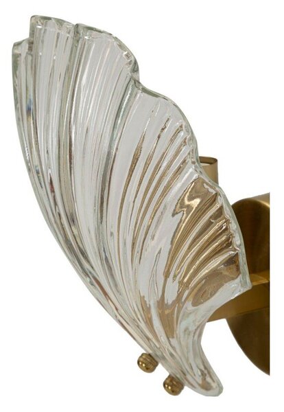 Lampada da parete dorata in vetro Da Muro Shell – Mauro Ferretti