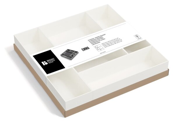 Set di organizer per cassetti in cartone 5 pz Emma Paper Laminate – Bigso