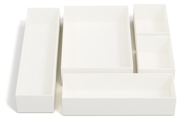 Set di organizer per cassetti in cartone 5 pz Emma Paper Laminate – Bigso