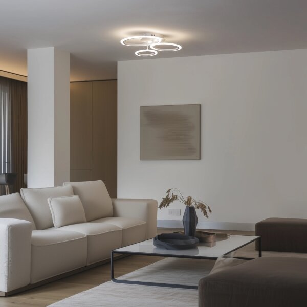 Brilagi - Lampadario a plafone LED dimmerabile ORBITS LED/40W/230V 3000-6500K bianco + +TC