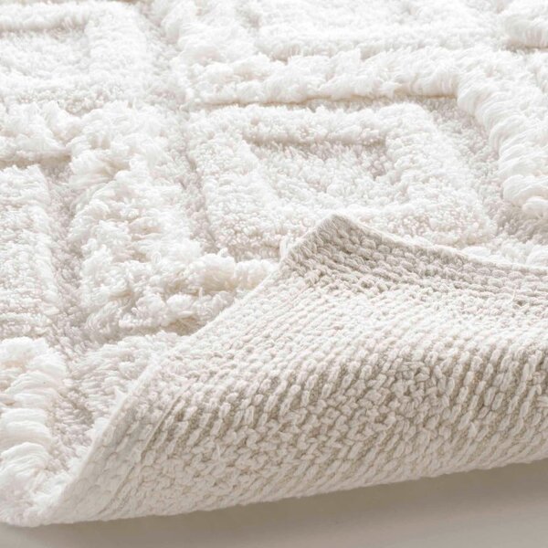 Tappetino per il bagno bianco 50x80 cm Ikatis – douceur d'intérieur