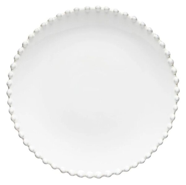 Piatto da dessert in gres bianco , ⌀ 22 cm Pearl - Costa Nova