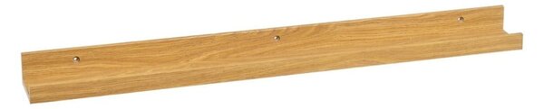 Mensola per quadri in rovere decorato in colore naturale 80 cm - Casa Selección