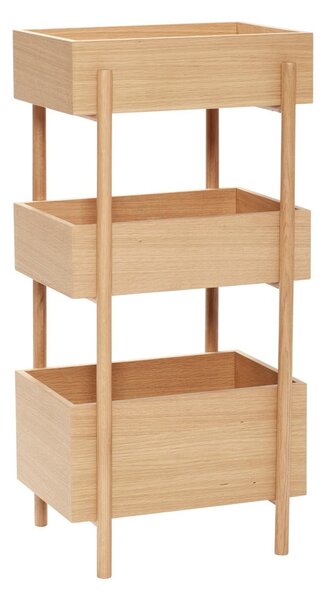 Consolle in legno di quercia naturale 34x43 cm Stack - Hübsch