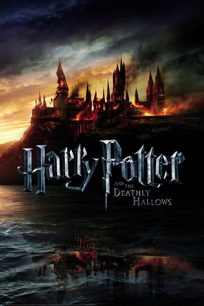 Stampa d'arte Harry Potter - Hogwarts in fire, (26.7 x 40 cm)
