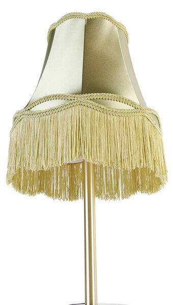 Lampada da tavolo classica in ottone con paralume verde Granny 30 cm - Simplo