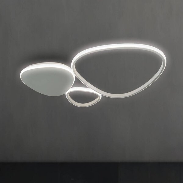 Viokef Plafoniera a LED Helix, Cromo / Argento, Soggiorno / Sala da pranzo, Alluminio, Moderno, Plafoniera LED