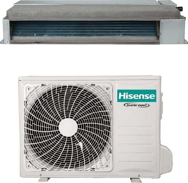 Hisense Climatizzatore Canalizzato 24000 btu Monosplit Condizionatore con Pompa di Calore Classe A++/A+ Comando Cablato e Wireless Inclusi (Unit I