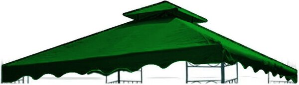 Giardini del Re Copertura Gazebo 3x3 mt Top in Poliestere colore Verde - YF-3137R