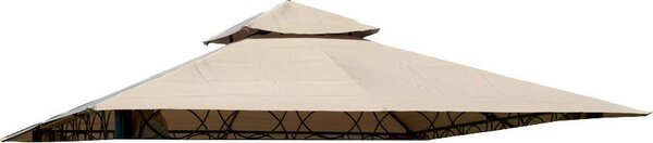 Giardini del Re Copertura Gazebo 3x3 mt Top Eden colore Beige Scuro